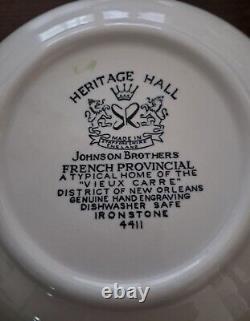 Vintage Johnson Brothers England Heritage Hall 45 Pc Dinnerware Service For 8