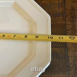 Vintage Johnson Brothers England Heritage White 10Dinner Plates Set Of 8