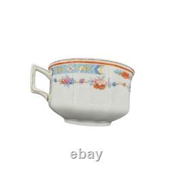 Vintage Johnson Brothers England Octagonal Floral Ironstone 18pc Set Plates Cups