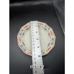 Vintage Johnson Brothers England Octagonal Floral Ironstone 18pc Set Plates Cups