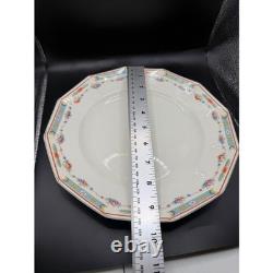 Vintage Johnson Brothers England Octagonal Floral Ironstone 18pc Set Plates Cups