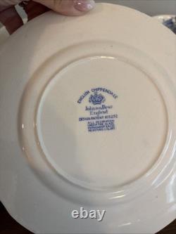 Vintage Johnson Brothers English Chippendale Blue 27 PC Set