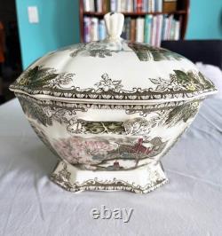 Vintage Johnson Brothers Friendly Village Rectangular Soup Tureen & Lid