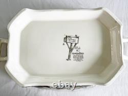 Vintage Johnson Brothers Friendly Village Rectangular Soup Tureen & Lid