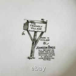Vintage Johnson Brothers Friendly Village Rectangular Soup Tureen & Lid