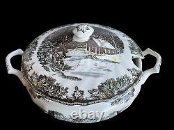 Vintage Johnson Brothers Friendly Village Soup Tureen Unused Mint Condition