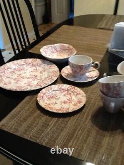 Vintage Johnson Brothers Hamilton Old Bradbury Collection Dinnerware/Pink Floral