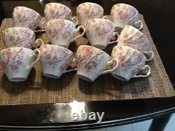 Vintage Johnson Brothers Hamilton Old Bradbury Collection Dinnerware/Pink Floral