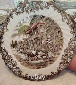 Vintage Johnson Brothers Heritage Hall pattern (6) 5 Piece Settings/4 Serving