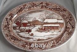 Vintage Johnson Brothers Home for Historic America Thanksgiving 20 Platter GUC