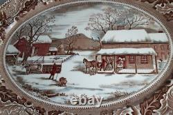 Vintage Johnson Brothers Home for Historic America Thanksgiving 20 Platter GUC