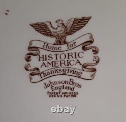 Vintage Johnson Brothers Home for Historic America Thanksgiving 20 Platter GUC