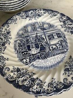 Vintage Johnson Brothers Made In England China/coaching Scenes