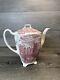 Vintage Johnson Brothers Old Britain Castles Footed Teapot 8.5 Tall 44 Fl Oz