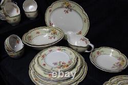 Vintage Johnson Brothers Pareek Jasmine Dinnerware Floral Pattern w Gold Trim