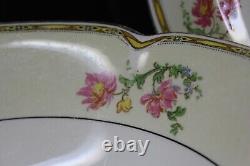 Vintage Johnson Brothers Pareek Jasmine Dinnerware Floral Pattern w Gold Trim