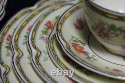 Vintage Johnson Brothers Pareek Jasmine Dinnerware Floral Pattern w Gold Trim