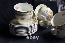 Vintage Johnson Brothers Pareek Jasmine Dinnerware Floral Pattern w Gold Trim