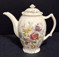 Vintage Johnson Brothers Sheraton Coffee Teapot with Lid Made In England RARE