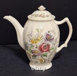 Vintage Johnson Brothers Sheraton Coffee Teapot with Lid Made In England RARE