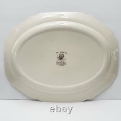 Vintage Johnson Brothers Thanksgiving Turkey Platter England Transferware