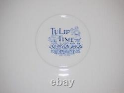 Vintage Johnson Brothers Tulip Time Tea Snack Set for 8