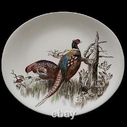 Vintage Mid Century Johnson Brothers Game Bird Oval Platter Pheasant Quail Plate