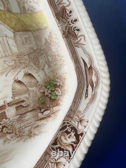 Vintage New UNUSED Johnson Bros Barnyard King Turkey Thanksgiving Platter