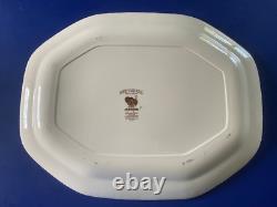 Vintage New UNUSED Johnson Bros Barnyard King Turkey Thanksgiving Platter