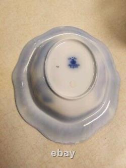 Vintage Prettiest Flow Blue Mongolia Johnson Bros England Antique Tureen and Lid