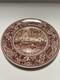 Vintage Red Johnson Bros Historic America Plate 8 Sacramento City California