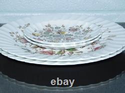 Vintage Staffordshire Bouquet Dinner Plates Johnson Brothers Saucers