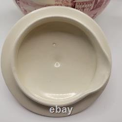 Vintage Tea Set Johnson Bros. Historic America Pink/Red EUC ENGLAND