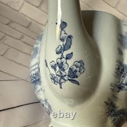 Vintage TuLip Time Blue(Blue Background) Teapot by Johnson Bros England