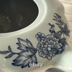 Vintage TuLip Time Blue(Blue Background) Teapot by Johnson Bros England