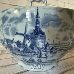 Vintage TuLip Time Blue(Blue Background) Teapot by Johnson Bros England