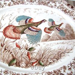 Vintage Wild Turkey Windsor Ware Thanksgiving Platter Johnson Bros England Plate