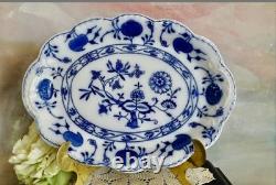 Vintage johnson brothers holland flow blue oval