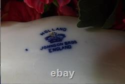 Vintage johnson brothers holland flow blue oval