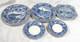 Vintagelot Of 26- Plates-johnson Bros. England Blue Historic America- As Is