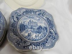 VintageLot of 26- Plates-Johnson Bros. England Blue Historic America- As Is