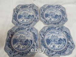 VintageLot of 26- Plates-Johnson Bros. England Blue Historic America- As Is