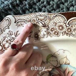 Vtg 1960 Johnson Bros England Windsor Ware Harvest 20 Oval Serving Platter