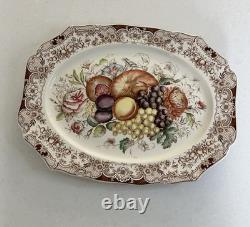 Vtg 1960 Johnson Brothers Harvest Platter XL Ironstone Thanksgiving Christmas