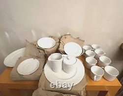 Vtg 45 Pc Johnson Bros Athena Ironstone Service for 8 Dinnerware New Old Stock