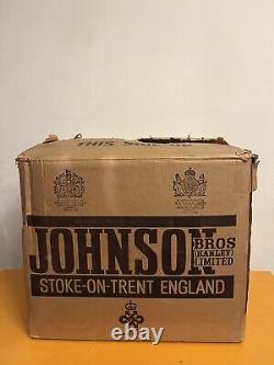 Vtg 45 Pc Johnson Bros Athena Ironstone Service for 8 Dinnerware New Old Stock