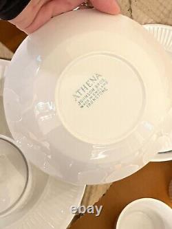 Vtg 45 Pc Johnson Bros Athena Ironstone Service for 8 Dinnerware New Old Stock