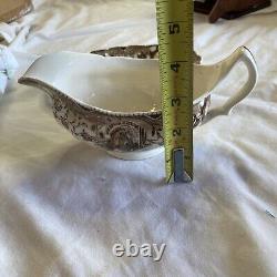 Vtg His Majesty Turkey Gravy Boat by Johnson Bros Transferware Made in England