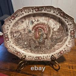 Vtg Johnson Bros England HIS MAJESTY 20 Turkey Platter Original Authentic EVC