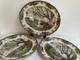 Vtg Johnson Bros Englandthe Friendly Village 3 Oval Serving Platters Harvest
